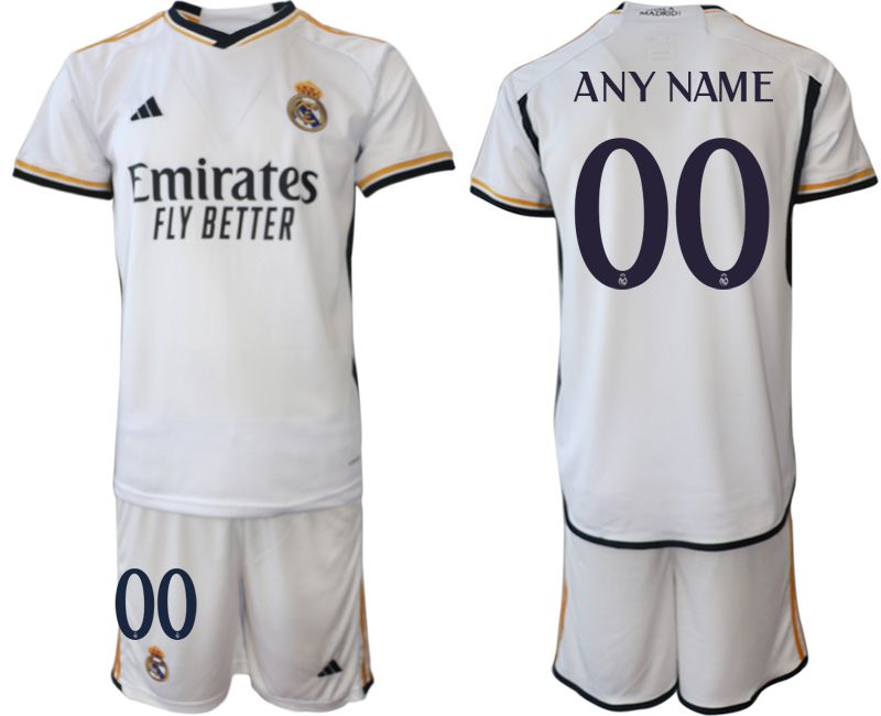 Men 2023-2024 Club Real Madrid home white customized Soccer Jersey->real madrid jersey->Soccer Club Jersey